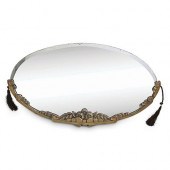 ART DECO OVAL WALL MIRRORDESCR