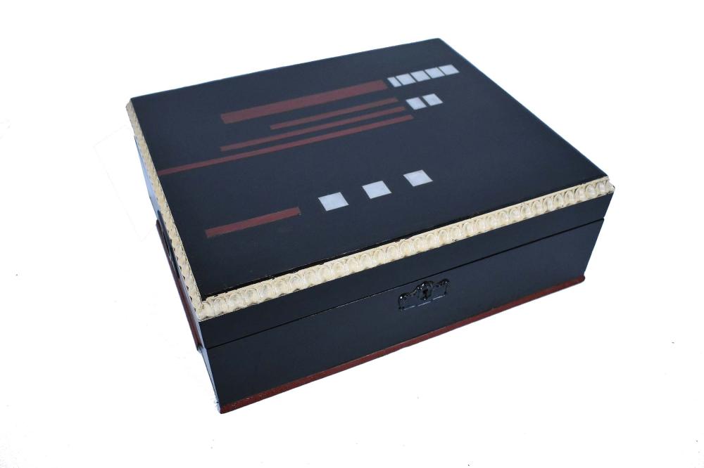 ART DECO PAINTED BOXRectangular,