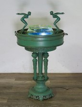 ART DECO PAINTED METAL URANIUM
