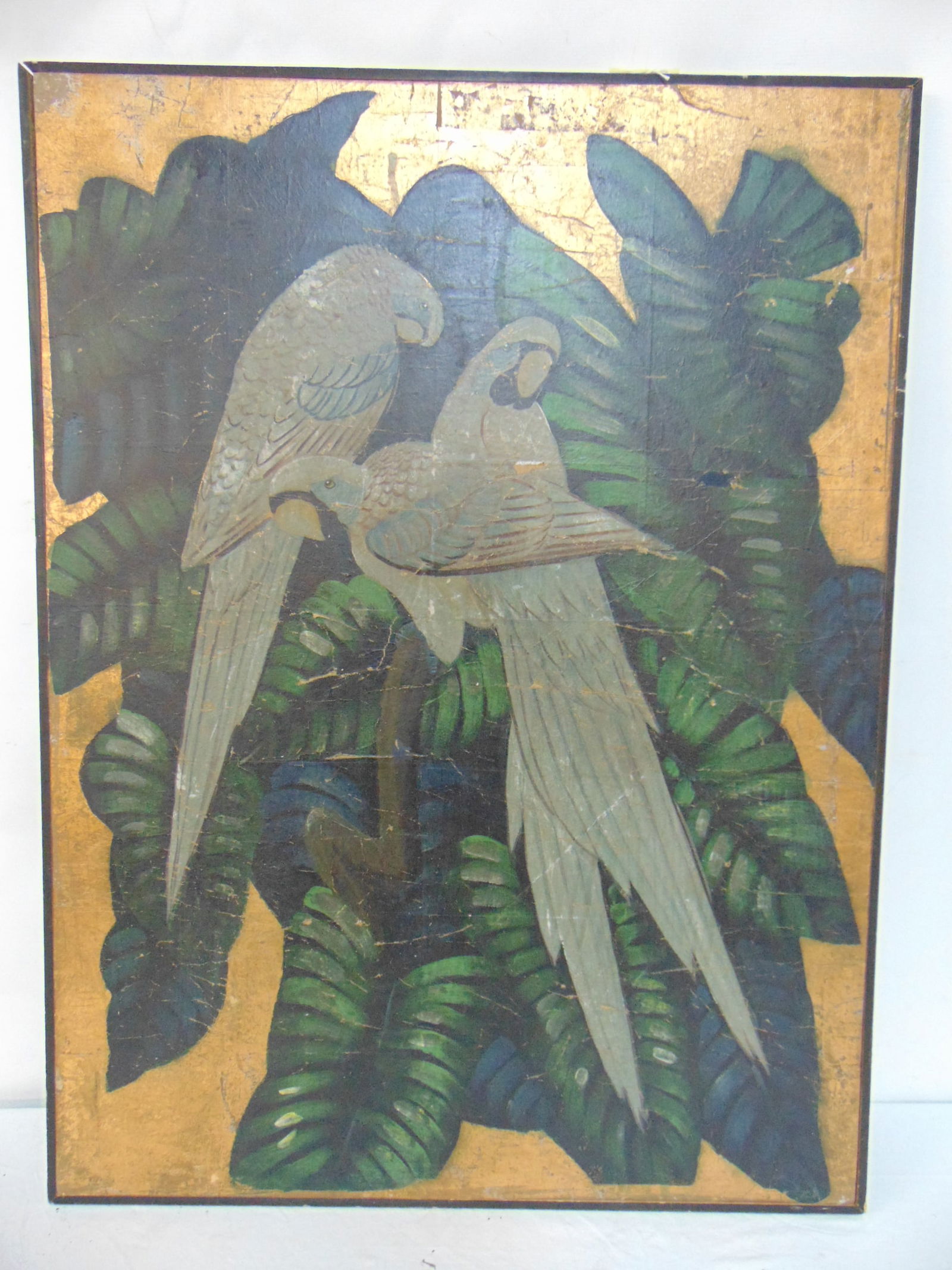 ART DECO PAINTING ON PAPER,