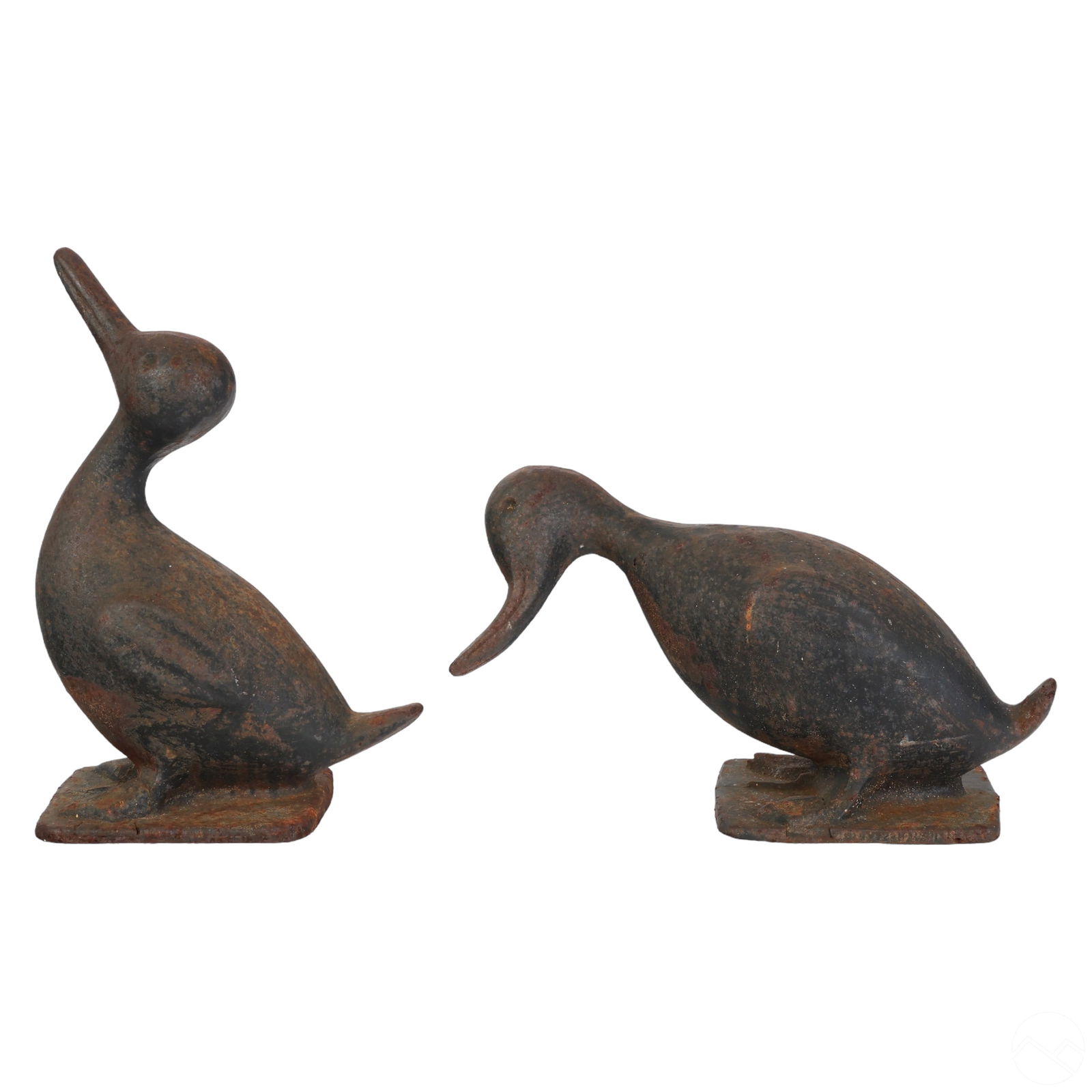 ART DECO PAIR OF GARDEN CAST IRON