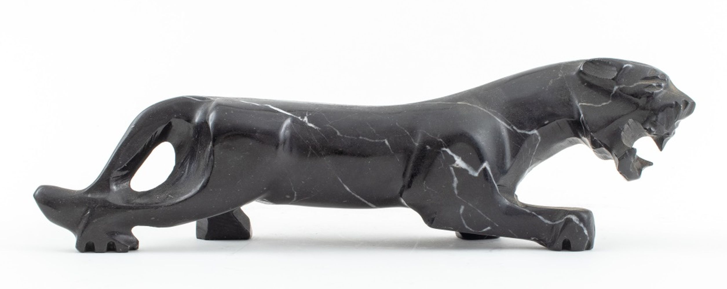 ART DECO PANTHER BLACK MARBLE