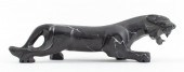 ART DECO PANTHER BLACK MARBLE