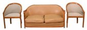 ART DECO PARLOR SET, TO INCLUD