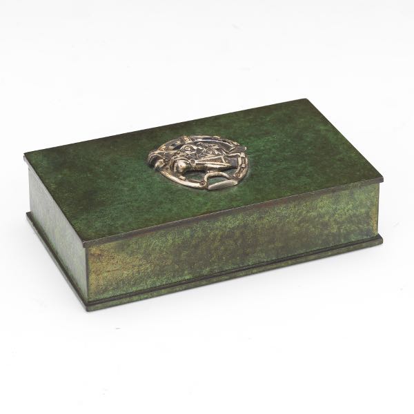 ART DECO PATINATED BRONZE AND
