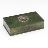 ART DECO PATINATED BRONZE AND