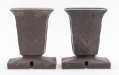 ART DECO PATINATED BRONZE JARD
