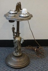 ART DECO PATINATED CAST METAL