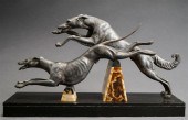 ART DECO PATINATED METAL FIGUR