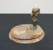 ART DECO PATINATED METAL MINST
