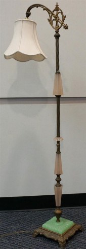 ART DECO PATINATED METAL PINK