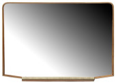ART DECO PERIOD MAHOGANY BRASS