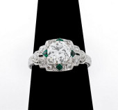 ART DECO PERIOD PLATINUM DIAMO