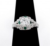 ART DECO PERIOD PLATINUM DIAMO
