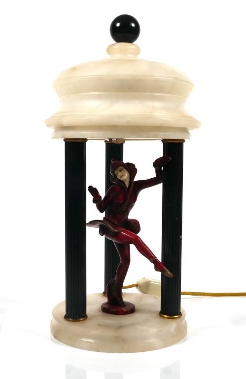 ART DECO PIXIE DANCER ALABASTER
