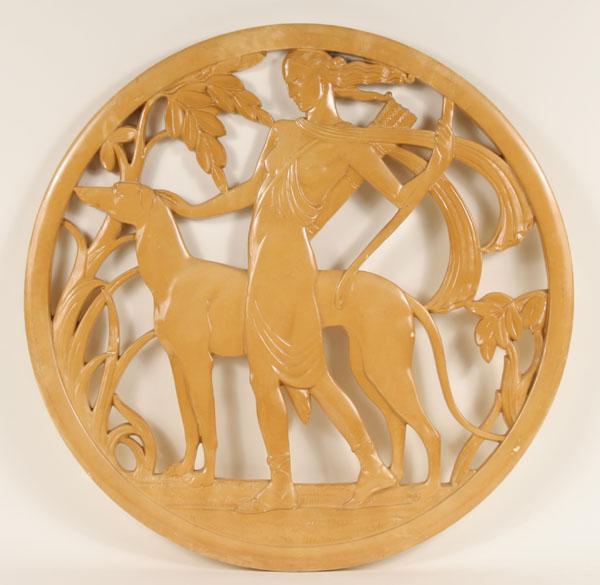 Art Deco plaster openwork wall