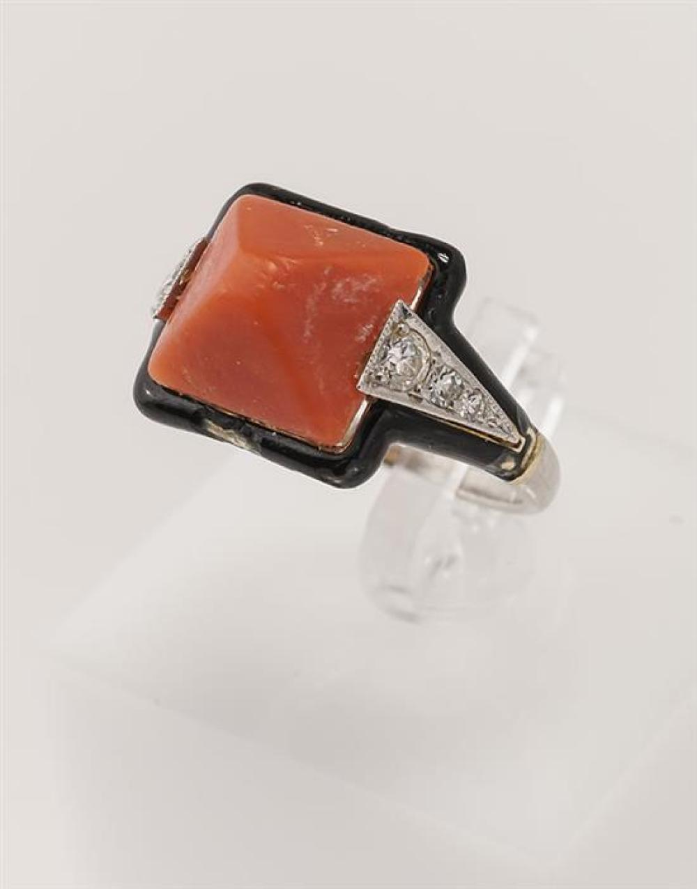 ART DECO PLATINUM, 14-KARAT