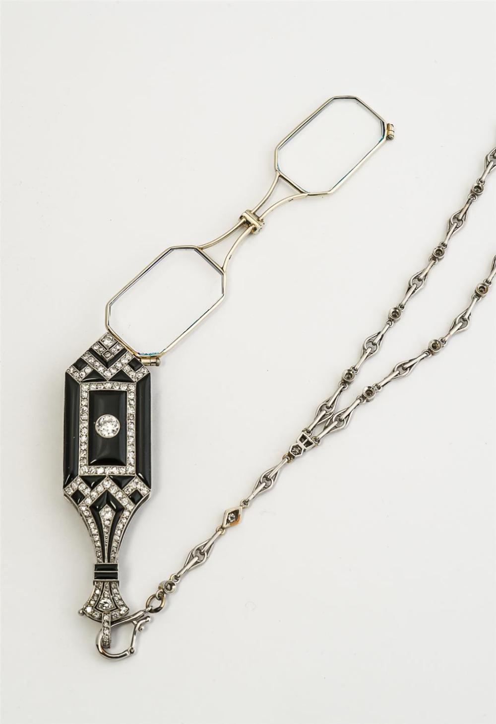 ART DECO PLATINUM, 18-KARAT