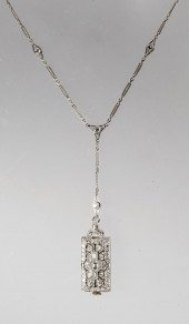 ART DECO PLATINUM AND DIAMOND