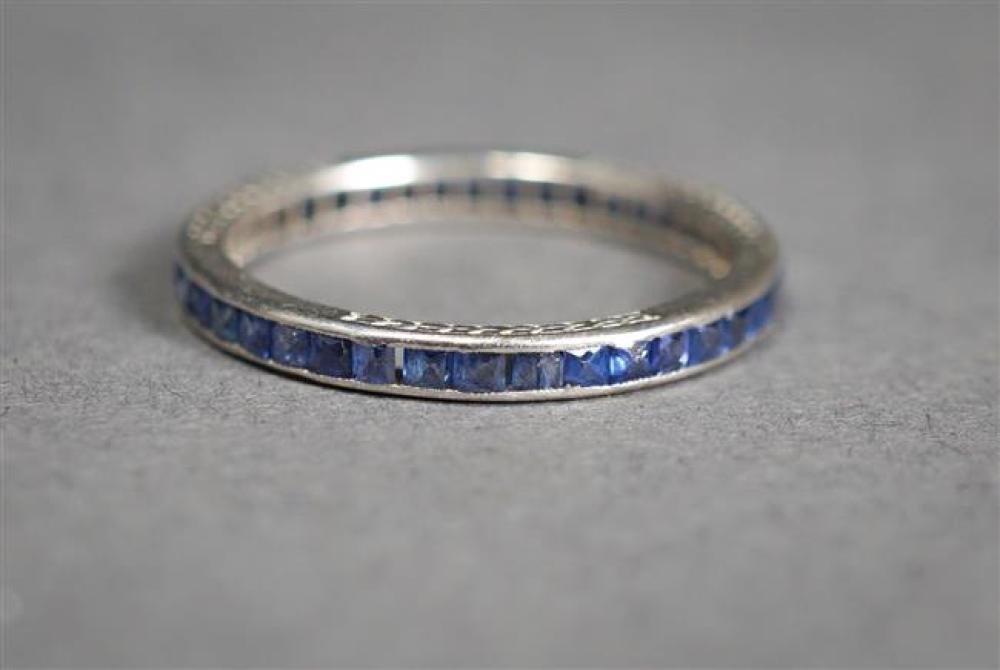 ART DECO PLATINUM AND SAPPHIRE