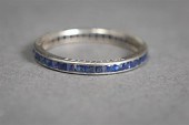ART DECO PLATINUM AND SAPPHIRE