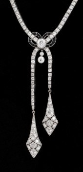 ART DECO PLATINUM DIAMOND & ON