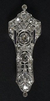 ART DECO PLATINUM & DIAMOND FI