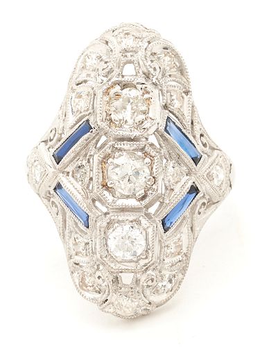 ART DECO PLATINUM DIAMOND &