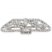 ART DECO PLATINUM & DIAMOND BR