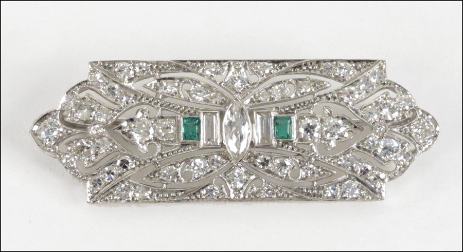 ART DECO PLATINUM DIAMOND AND