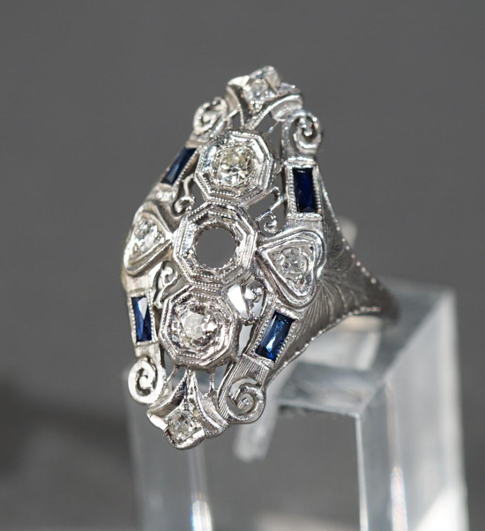 ART DECO PLATINUM, DIAMOND AND