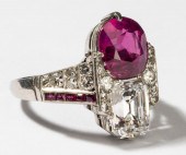ART DECO PLATINUM, DIAMOND AND