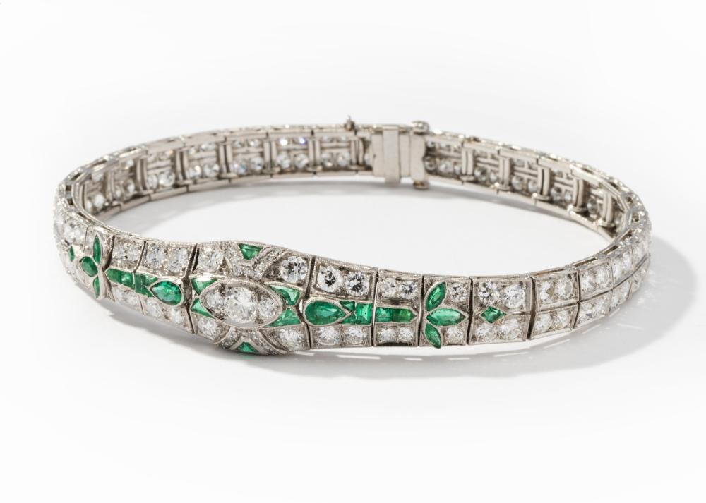 ART DECO PLATINUM, DIAMOND AND