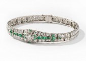 ART DECO PLATINUM, DIAMOND AND