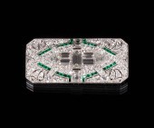 ART DECO PLATINUM, DIAMOND AND
