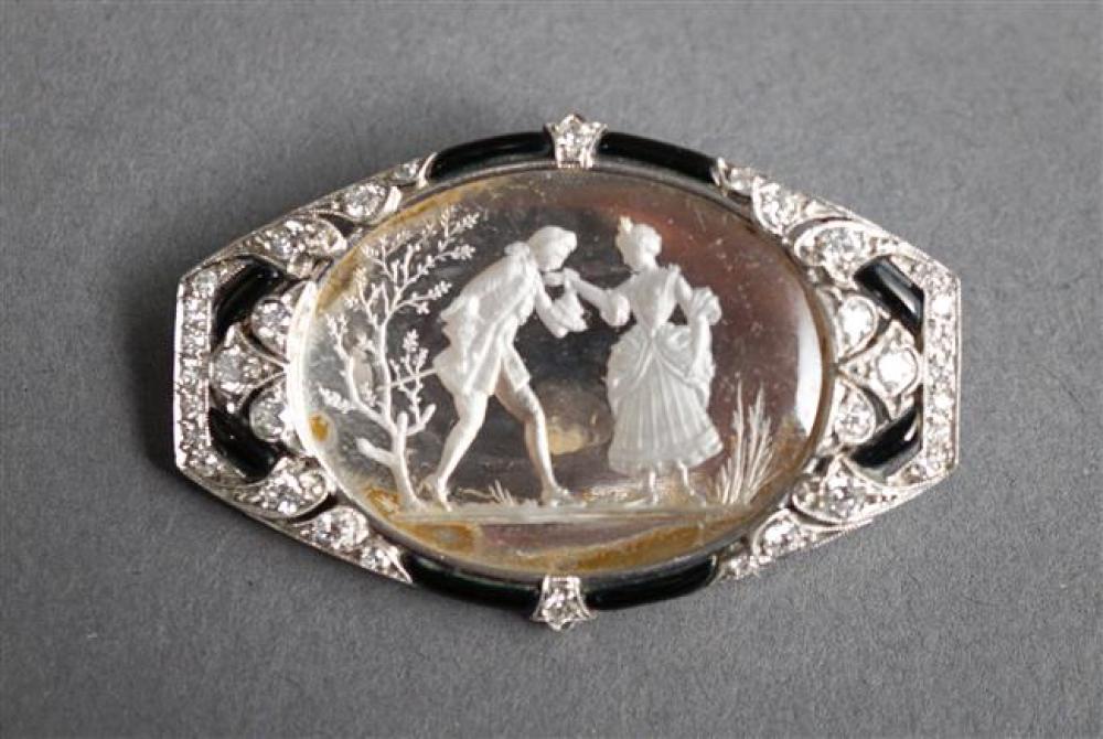 ART DECO PLATINUM, DIAMOND AND