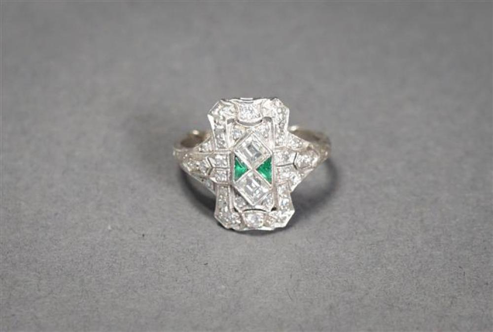 ART DECO PLATINUM, DIAMOND AND