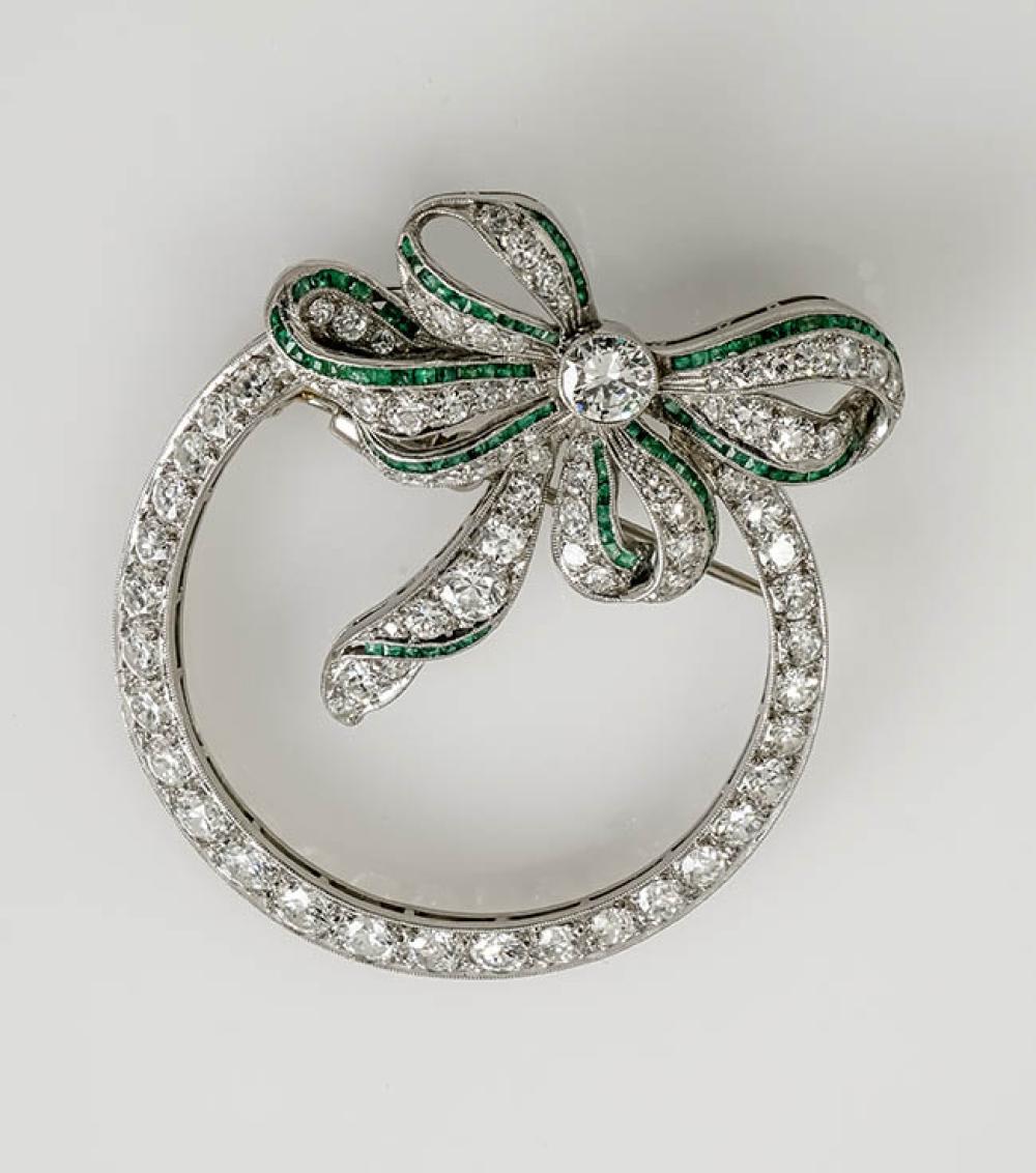 ART DECO PLATINUM, DIAMOND AND