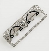 ART DECO PLATINUM, DIAMOND AND