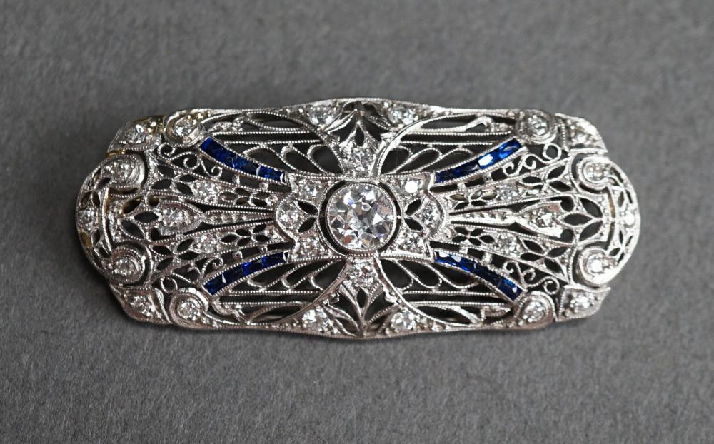 ART DECO PLATINUM, DIAMOND AND