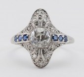 ART DECO PLATINUM, DIAMOND AND