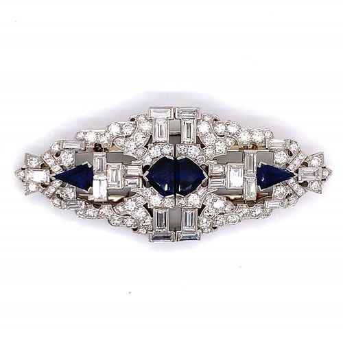 ART DECO PLATINUM DIAMOND AND
