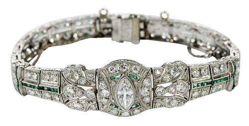 ART DECO PLATINUM DIAMOND AND