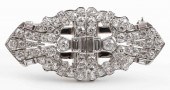 ART DECO PLATINUM DIAMOND DOUB
