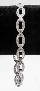ART DECO PLATINUM DIAMOND PAVE