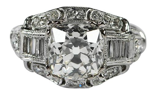 ART DECO PLATINUM DIAMOND
