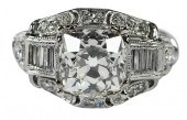 ART DECO PLATINUM DIAMOND RING