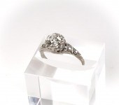 ART DECO PLATINUM SOLITAIRE DI