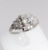 ART DECO PLATINUM SOLITAIRE DI