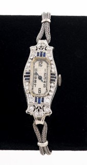 ART DECO PLATIUM DIAMOND & SAP